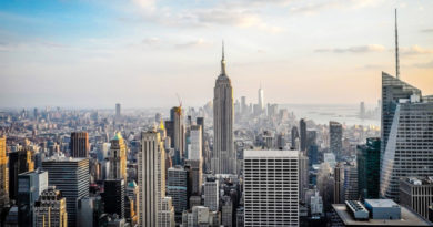 Vista di New York City